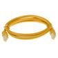 Yellow 10 meter LSZH U/UTP CAT6A patch cable with RJ45 connectors