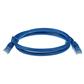 Blue 10 meter U/UTP CAT6A patch cable snagless with RJ45 connectors
