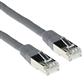 Grey 25 meter LSZH SFTP CAT6A patch cable with RJ45 connectors
