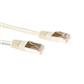 Ivory 2 meter F/UTP CAT5E patch cable with RJ45 connectors