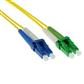 5 meter LSZH Singlemode 9/125 OS2 fiber patch cable duplex with LC/APC and LC/UPC connectors