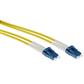5 meter singlemode 9/125 OS2 duplex armored fiber patch cable with LC connectors