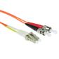 1.5 meter LSZH Multimode 62.5/125 OM1 fiber patch cable duplex with LC and ST connectors