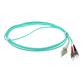 1.5 meter LSZH Multimode 50/125 OM3 fiber patch cable duplex with LC and ST connectors
