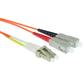 1 meter LSZH Multimode 62.5/125 OM1 fiber patch cable duplex with LC and SC connectors