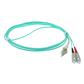 0.5 meter LSZH Multimode 50/125 OM3 fiber patch cable duplex with LC and SC connectors