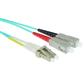 1 meter LSZH Multimode 50/125 OM3 fiber patch cable duplex with LC and SC connectors