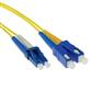 15 meter LSZH Singlemode 9/125 OS2 fiber patch cable duplex with LC and SC connectors