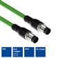 Industrial 6.00 meters Sensor cable M12A 8-pin male to M12A 8-pin male, Ultraflex TPE cable, shielded