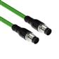 Industrial 9.00 meters Sensor cable M12A 8-pin male to M12A 8-pin male, Ultraflex TPE cable, shielded