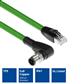 Industrial 5.00 meters Sensor cable M12D 4-pin male right angled to RJ45 male, Superflex Xtreme TPE cable, shielded