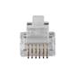RJ12 (6P/6C) modulaire connector for flat cable