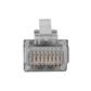 RJ45 (8P/8C) shielded modulaire connector for round cable with solid conductors